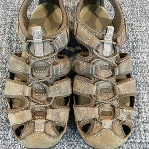 Women’s Skechers Brown Leather Hiking Sandals